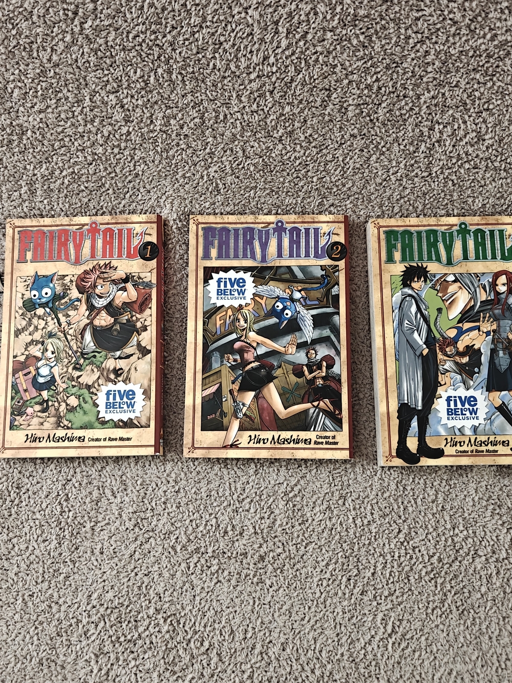 Fairy Tail Manga Volumes 1-3